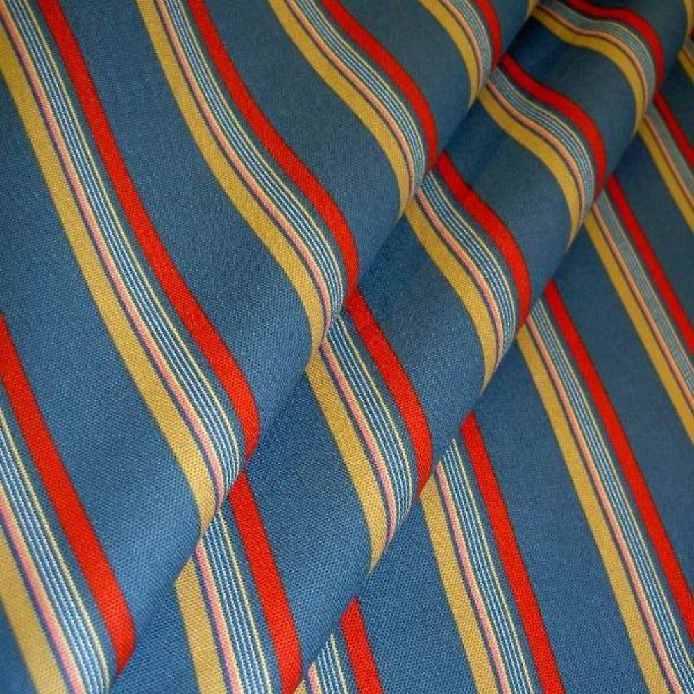 Cotton Astor Stripe Denim Fabric - Picture 4 of 6